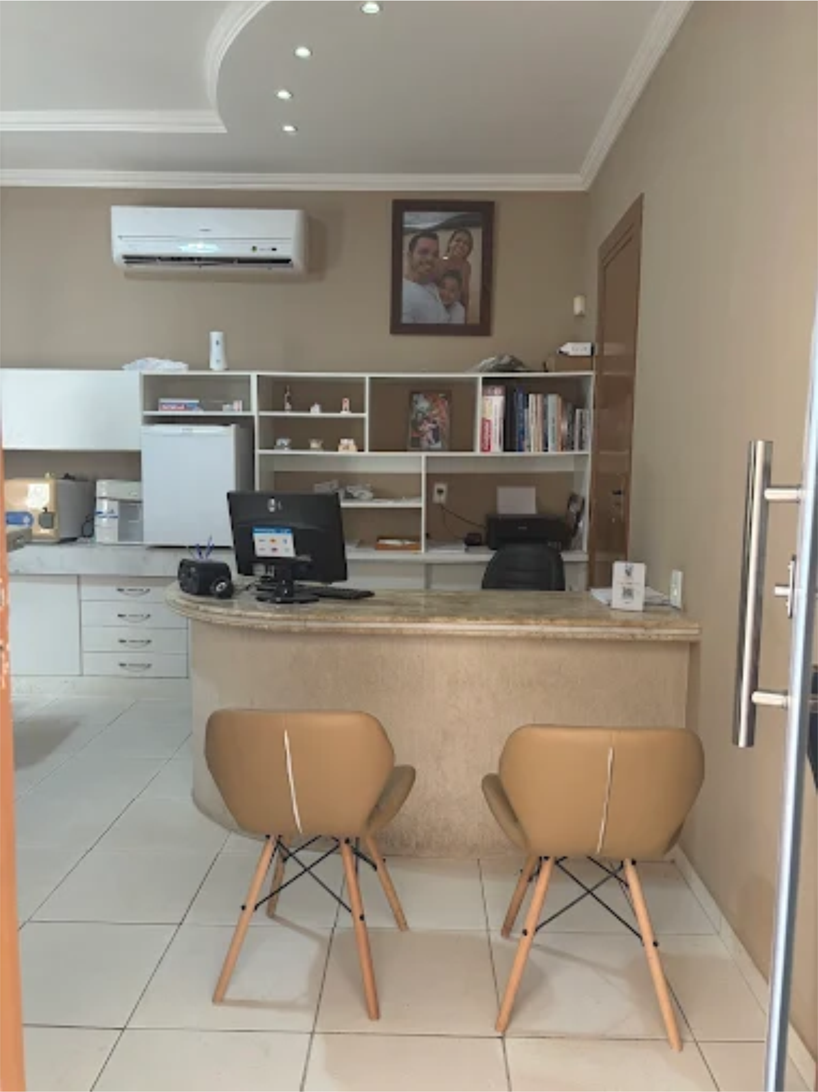 Interior da clínica odontológica